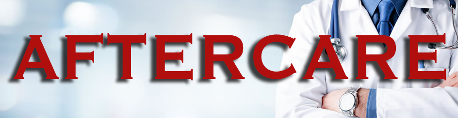 Aftercare banner for tattoo aftercare with doctor image 